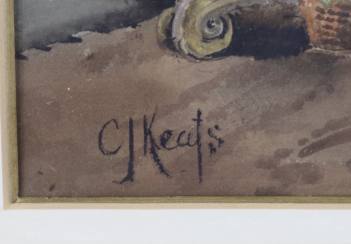 Charles James Keats (19th Century), pair of watercolours, 'Rouen' and 'Antwerp', signed, 48 x 32cm